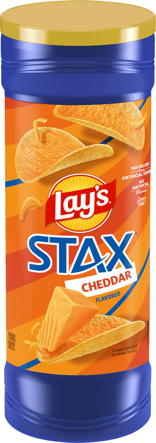 Papas fritas inglesas LAY'S® STAX® sabor cheddar