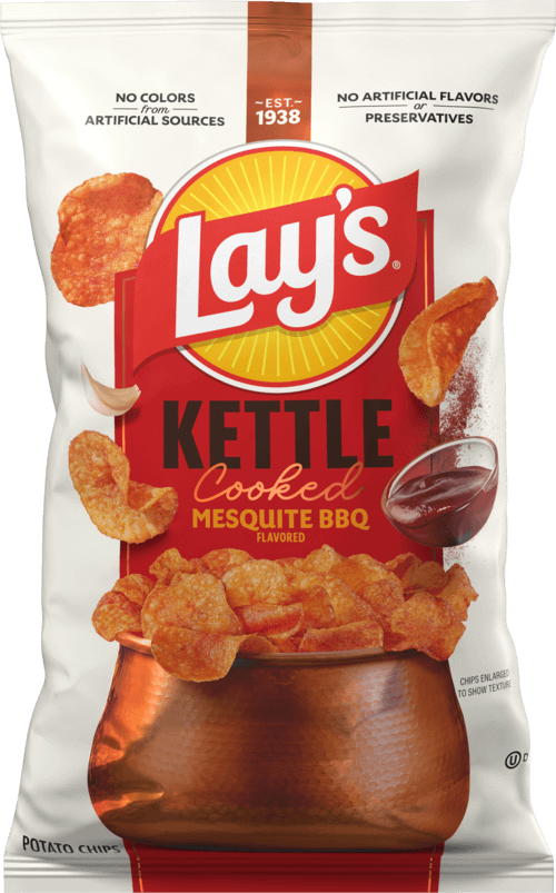 Papas fritas LAY'S® estilo kettle sabor barbacoa al mezquite