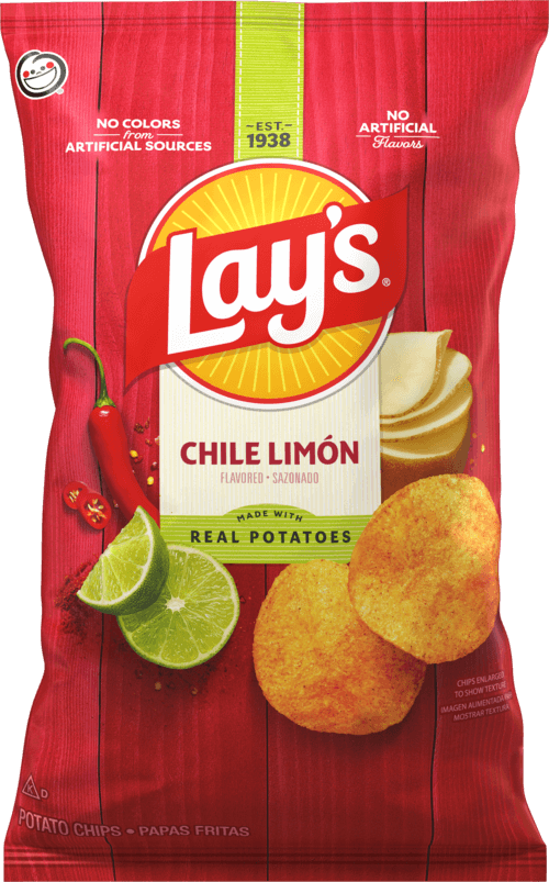 Papas fritas LAY'S® sabor chile con limón
