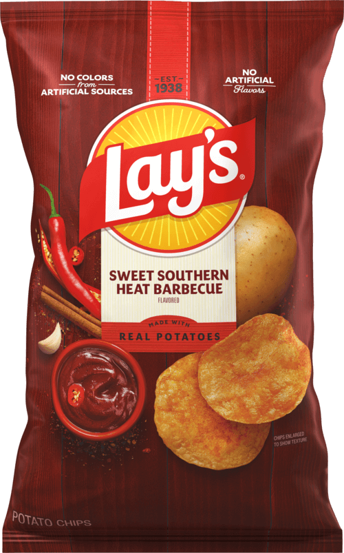 Papas fritas LAY'S® sabor barbacoa picante y dulce del sur