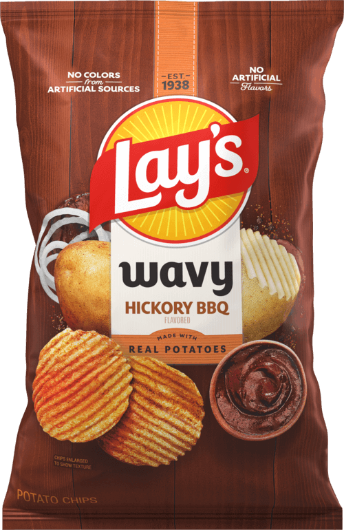 Papas fritas LAY'S® onduladas sabor salsa BBQ de nogal