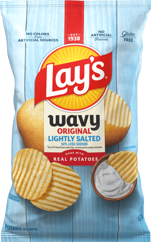 Papas fritas LAY'S® onduladas ligeramente saladas