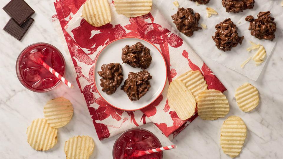 Galletas cremosas de chocolate sin hornear